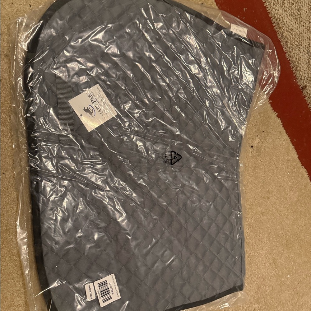 Gray Quilted Saddle Pad